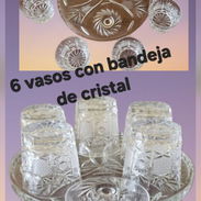Juego dd 6 besos con bandeja dd cristal - Img 58191285
