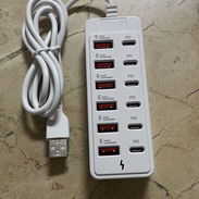 HUB ,Concentrador puertos USB multipuertos portátil, expansor de puertos USB 3.0. Regleta, cargador . Adaptador para PC. - Img 55537534