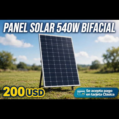 Paneles solares Bifacial ,540W - 3/4
