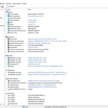 💻 PC ESCRITORIO Intel i5-7400 • 16GB DDR4 • 1TB • Windows 10 Pro - Img 123847645