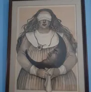 Vendo grabado de la reconocida pintora Mexicana Lucía Maya - Img 49333255