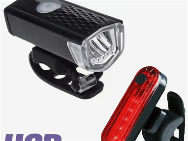 Vendo Kit de luces LED p / bicicletas USB delanteras y trasera  -52583421 - Img 59820508