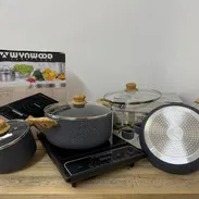 Cocina de inducción + Juego de cazuelas de inducción - Img 54427392