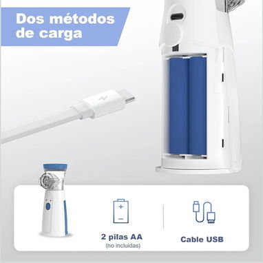 Nebulizador USB y batería/ niños y adultos/3 boquillas - Img 127199581