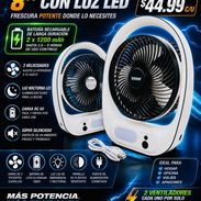 VENTILADOR DE MESA RECARGABLE 8' VOLTAGE⚡️ - Img 55793589