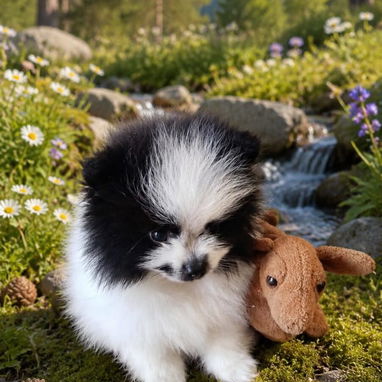 POMERANIA,macho blanco en 700 USD,hembra en 800 USD o equivalente,TENGO MENSAJERÍA,tienen 68 días y están desparacitado - 2/2