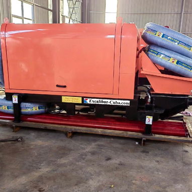 Bomba de hormigón* con motor diésel de 40 kW*, 100 m de largo x 40 m de alto*, nuevo modelo de importación (disponible d - Img 108611978