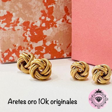 Aretes originales de oro 10k calidad garantizada - Img 121813840