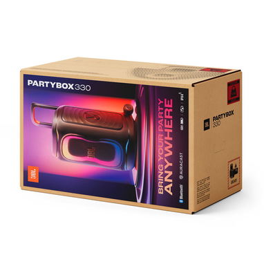 JBL PartyBox 330 IPX4 altavoz inalámbrico del partido iluminado Bluetooth (negro) - 8/8