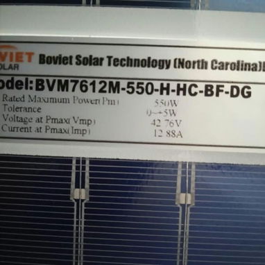 PANEL SOLAR BOVIET 550W BIFACIAL Precio 210 USD 💵 con 🚘 envío incluído - 2/2