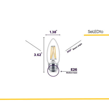 ➡️Bombillos LED Philips , B11-E26 rosca estándar vintage, 4.5w(40w). Telf 56926848 - Img 125264103