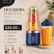 Licuadora Portátil Recargable USB (2 Vasos / Funciona Sin Corriente) - $20 USD - Img 56653641