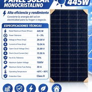 Panel solar monocristalino 445W - Img 57992352