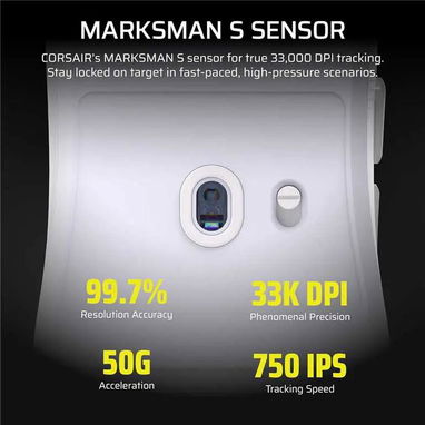 Mouse Corsair Sabre v2 PRO Ultralight Wireless Black - 6/10