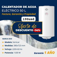Calentador de agua electrico 50L.... - Img 55076202