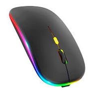 Mouse inalámbrico recargable con Bluetooth 5.0 y conexión 2.4G, con iluminación LED y diseño ultradelgado - Img 50933355