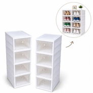 CAJONERA DE ZAPATOS PLEGABLE DOBLE - Img 58133255