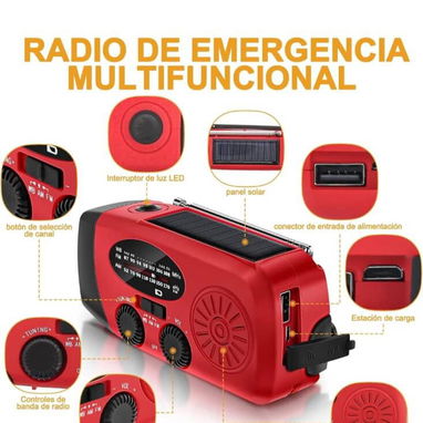 ‼️Radio portátil con panel solar + linterna LED + cargador extra por dinamo‼️Vedado/La Habana/53317139‼️ - Img 116166484