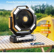 ColdSky 3 en 1 — Ventilador Recargable 40000mAh con Luz LED y Power Bank - Img 56951855