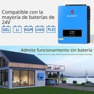 Inversor híbrido 3.6KW pico 6.2KW, ideal para su sistema solar, nuevo en su caja... 53610767 ... Mensajería disponible - 5/6