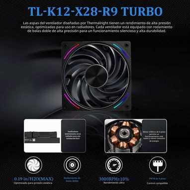 - MENSAJERIA INCLUIDA DISIPACION LIQUIDA Thermalright Rainbow Vision - 3/8