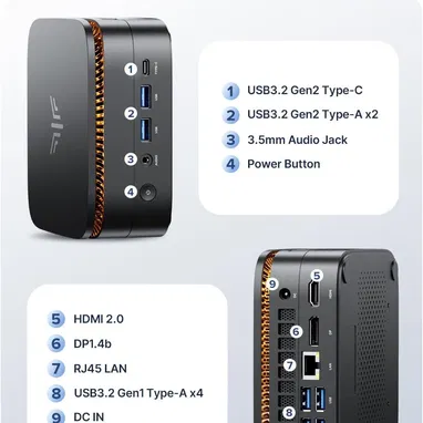 Mini PC KAMRUI Pinova P1 Ryzen 4300U 16GB 256GB SSD | Computadora Compacta en La Habana - Img 120209908