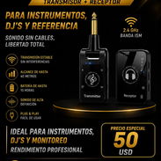 📡 Transmisor + Receptor In Ear para sistema de monitoreo - Img 56337272