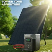 Kit solar de Ecoflow Delta 2 con 1 Panel solar bifacial y 7 metros de cable y conectores - Img 56770775