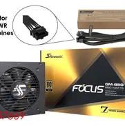 🔥🔥63987669 - Fuente marca SEASONIC modelo FOCUS GM-850 (850W/70A) 80+ Oro + Cable 12VHPWR🔥🔥 - Img 48394048