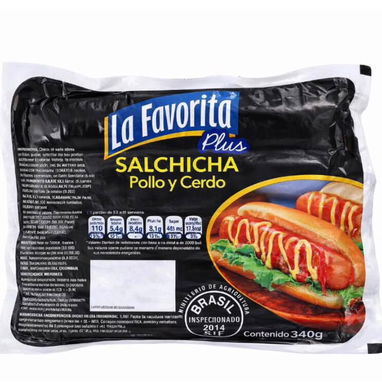 🌭 SALCHICHAS LA FAVORITA | POLLO Y CERDO  📦 Presentación: 340 g 💵 1.35 USD/unidad 📦 Caja: 24 unidades 💰 32.40 USD - 2/2