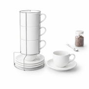 SET DE 4 TAZAS CON ORGANIZADOR VERTICAL - Img 54656505