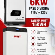 ⚡ KIT SOLAR MUST 6KW + BATERÍA 15KWH ⚡ - Img 55577949