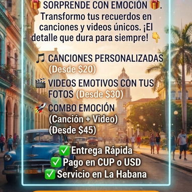 Cuéntame tu historia y creamos juntos tu mejor regalo personalizado 🎵🎶 - Img 125564734