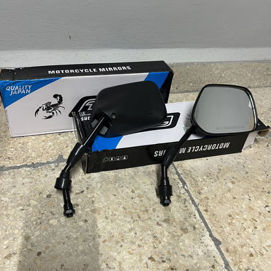 Espejo retrovisor M10 (Diámetro de rosca 10 mm) compatibles con motos de gasolina, eléctricas y triciclos - 2/4
