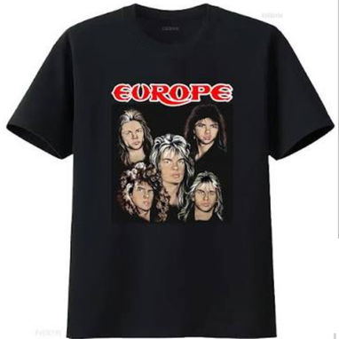 T-shirts negros de bandas de rock, tallas S,M,L - 2/9