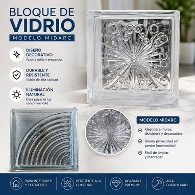 Bloques de cristal Interesados al pv o whatsapp 58585725 - 2/4