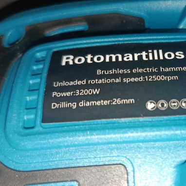 TALADRO Rotomartillo inalámbrico 2 baterías 21v_6.0Ah cincelador (CHIPIJAMA) perforador industrial. 150 Usd - Img 124192675