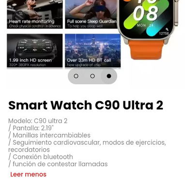 Smart Watch C90 Ultra 2 Modelo: C90 ultra 2 - 2/2