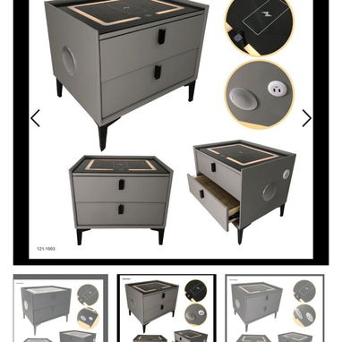 Mesa de noche con Bluetooth - Img 123035714