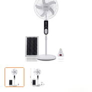 🌬️ VENTILADOR RECARGABLE PEDESTAL — CON BATERÍA DE LITIO AVANZADA + PANEL SOLAR — 70 USD / 38 850 CUP - Img 55368371