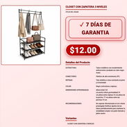 CLOSET CON ZAPATERA 3 NIVELES . - Img 57881317