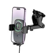 Hoco – Soporte de Carga Inalámbrica HW32 🚗 | 15W Push-Type - Img 55806015
