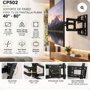 Soporte articulado para TV 40″–80″ Precio: 45 USD Soporte de pared robusto y ajustable para TV de pantalla planta - Img 57924482
