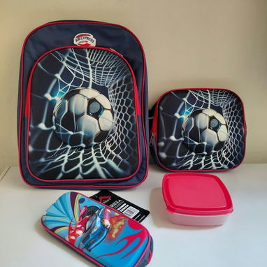 Mochilas 3D con merendero térmico, cartuchera, pomo y pozuelo - 8/9
