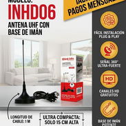 ¿Cansado de la mala señal o de pagar cuotas excesivas? Con la Antena UHF INHD06, lleva la televisión de alta definición. - Img 55742332