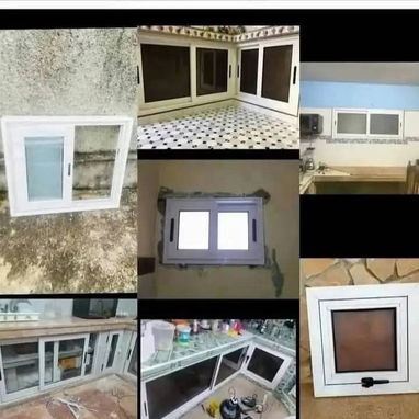 ☎️ 58437342. Realizamos todo tipos de trabajo de marqueteria de aluminio  🛡Puertas de aluminio con cristal y melamina - Img 115017623