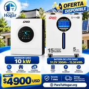 Inversor SAKO 10 KW y Batería de litio SAKO 51.2V-300ah-15.36Kwh - Img 57742909