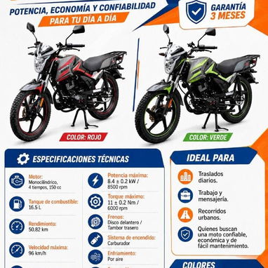 Motos de GASOLINA/ COMBUSTIÓN económicas - Img 125406750