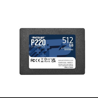Patriot Memory P220 – SSD Interno 512GB 2.5″ SATA III 6Gb/s, hasta 550MB/s- 63142460 - Img 123596595