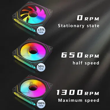 Ventiladores para chasis RGB un paquete de 6 fanes PWM ARGB de 120 mm con caja controladora y control remoto 52815418 - Img 114089759